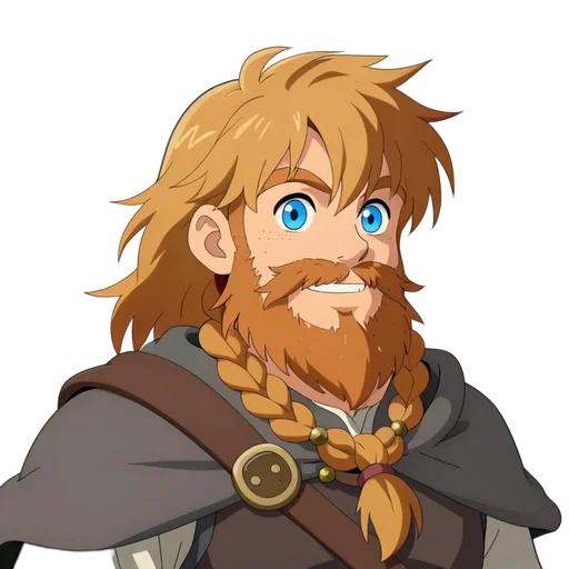 Painted portrait of Torvik Greymantle